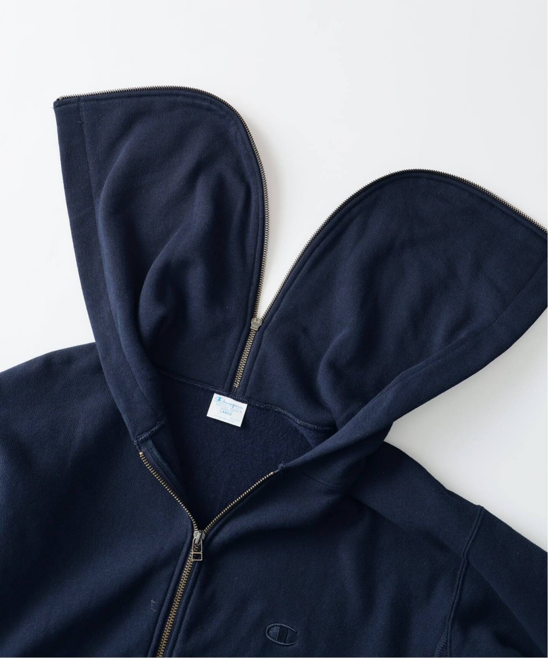 Champion × JOURNAL STANDARD relume 2026 FW 別注 “RW エルボーパッチ ジップパーカー”が11月下旬 発売 (チャンピオン ジャーナルスタンダード)