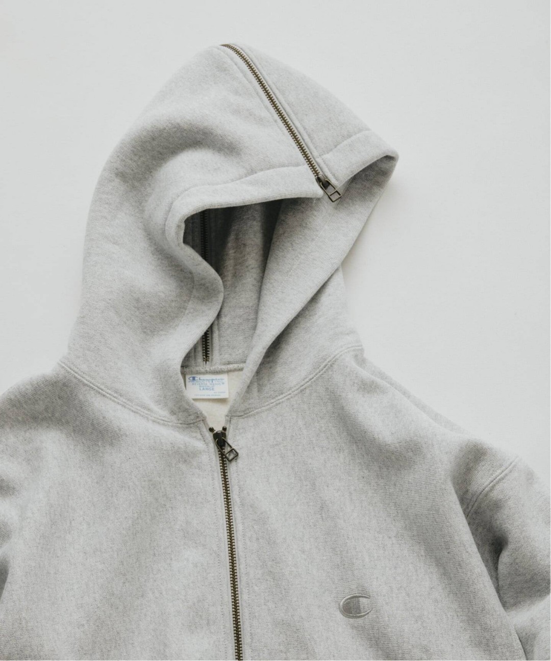 Champion × JOURNAL STANDARD relume 2026 FW 別注 “RW エルボーパッチ ジップパーカー”が11月下旬 発売 (チャンピオン ジャーナルスタンダード)