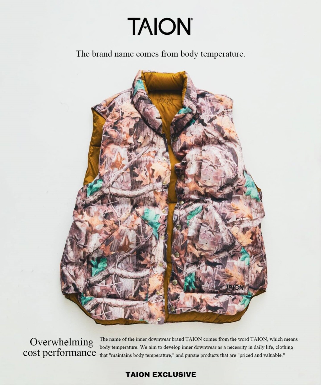 JOURNAL STANDARD relume × TAION 2026 FW 別注 “スタンドカラー リバーシブル ダウンベスト”が12月上旬 発売 (ジャーナルスタンダード タイオン)