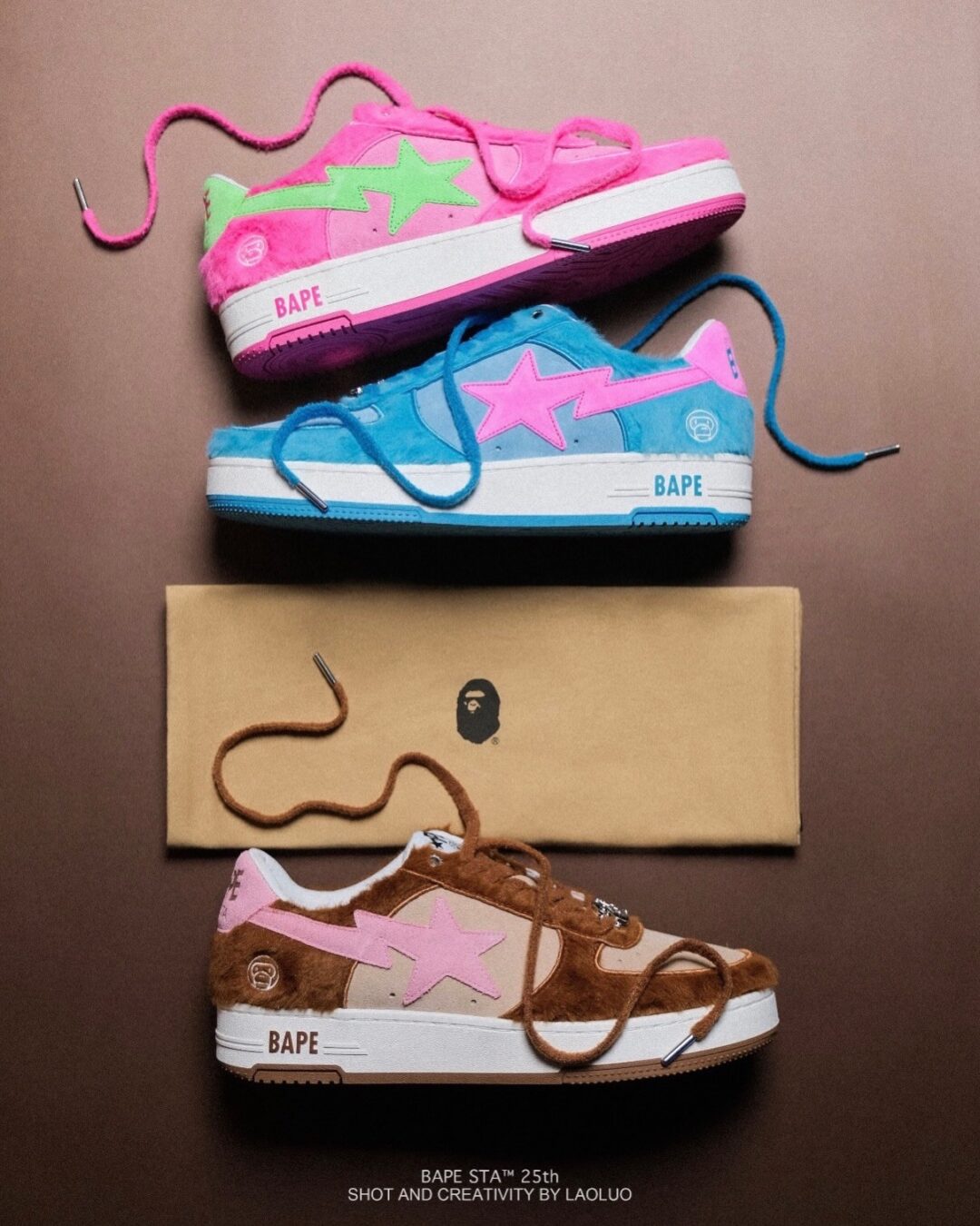 A BATHIG APE BAPE STA 25周年コレクション ふわふわモデルが発売予定 (ア ベイシング エイプ)