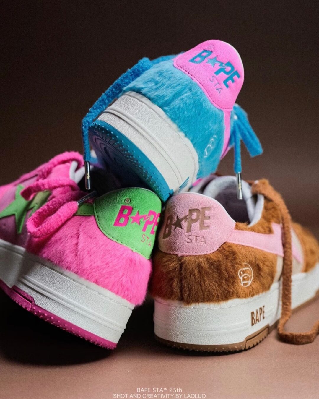 A BATHIG APE BAPE STA 25周年コレクション ふわふわモデルが発売予定 (ア ベイシング エイプ)
