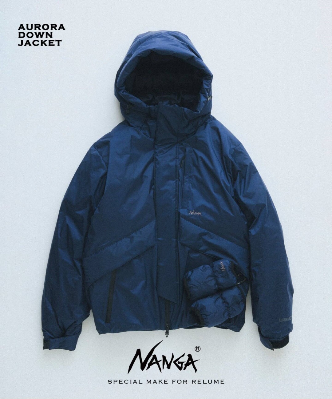 JOURNAL STANDARD relume × NANGA 2026 FW 別注 “AURORA-TEX ダウンジャケット”が11月上旬 発売 (ジャーナルスタンダード ナンガ)