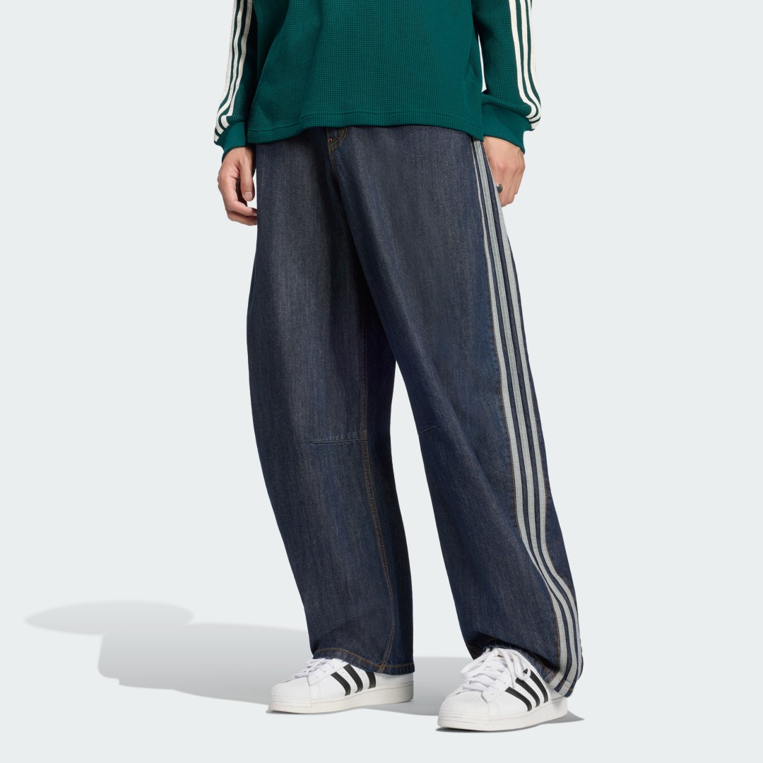 adidas Originals 2026 FW “ウィンター クラブ バレルレッグ デニムジーンズ”が11/2 発売 (アディダス オリジナルス “Winter Club Barrel-Leg Denim Jeans”) [LI3075/LI3039]