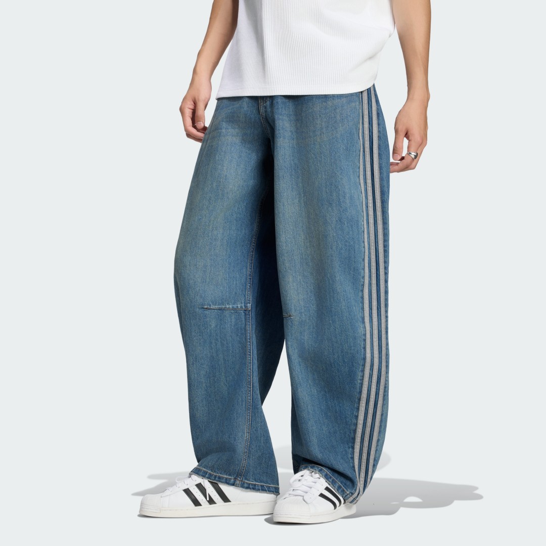 adidas Originals 2026 FW “ウィンター クラブ バレルレッグ デニムジーンズ”が11/2 発売 (アディダス オリジナルス “Winter Club Barrel-Leg Denim Jeans”) [LI3075/LI3039]