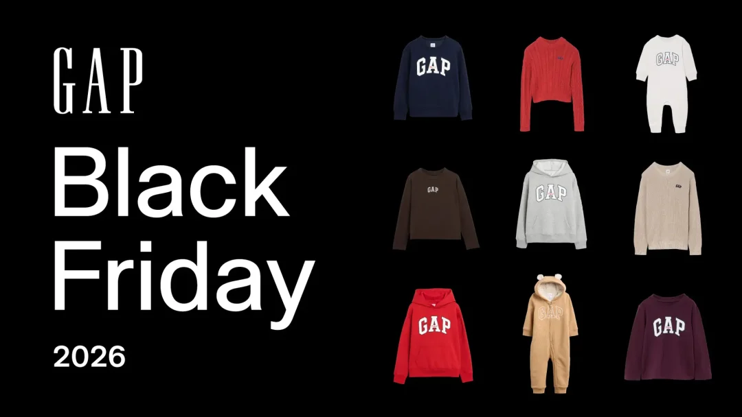 【ブラックフライデー】GAP オンラインにて「BLACK FRIDAY 2026」が2026年 11/19~11/30 まで開催 (ギャップ)