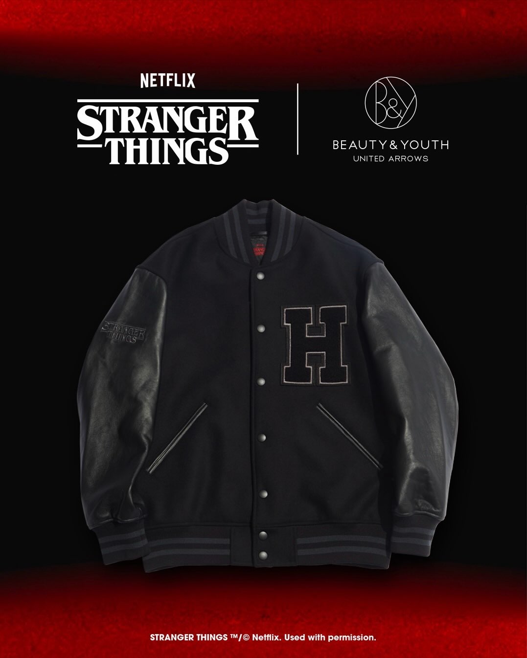 Stranger Things × BEAUTY&YOUTH コラボアイテムが2026年 10/30 12:00 発売 (ストレンジャー・シングス ビューティアンドユース)