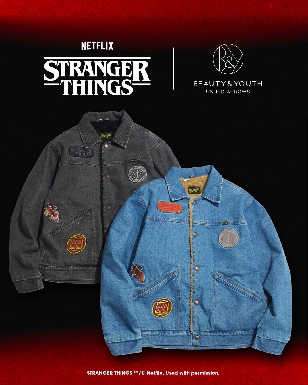 Stranger Things × BEAUTY&YOUTH コラボアイテムが2026年 10/30 12:00 発売 (ストレンジャー・シングス ビューティアンドユース)