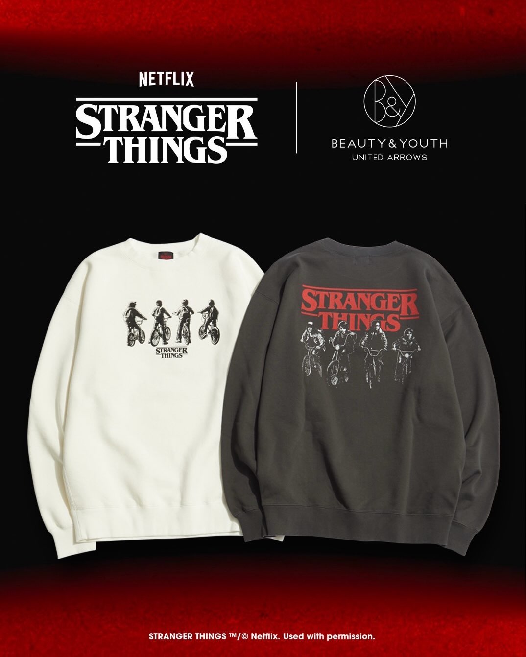 Stranger Things × BEAUTY&YOUTH コラボアイテムが2026年 10/30 12:00 発売 (ストレンジャー・シングス ビューティアンドユース)