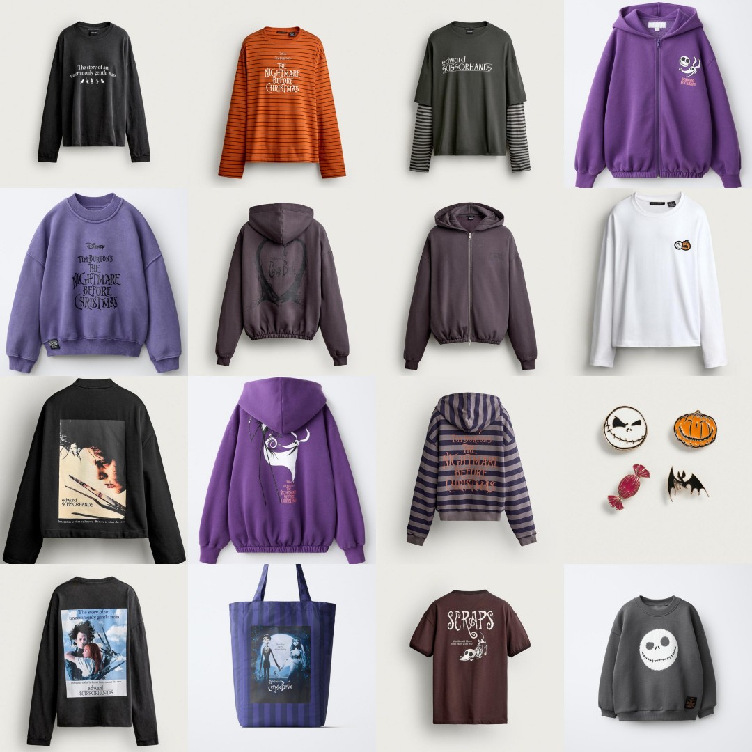 ZARA × ティム・バートン作品 コラボアイテムが発売 (ザラ Tim Burton Scissorhands The Nightmare Before Christmas)