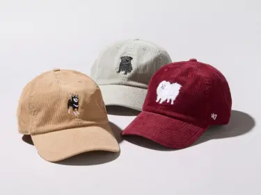 柴犬、パグ、シュナウザー、ポメラニアンをモチーフにした「’47 / フォーティーセブン」キャップが発売 (CLEAN UP)