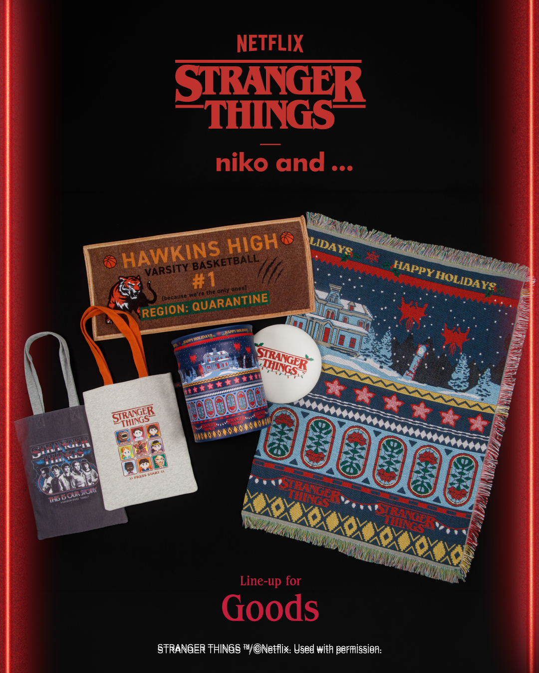 Netflix シリーズ「ストレンジャー・シングス 未知の世界」× niko and … コラボ第3弾が2026年 11/6 発売 (ネットフリックス STRANGER THINGS ニコアンド)