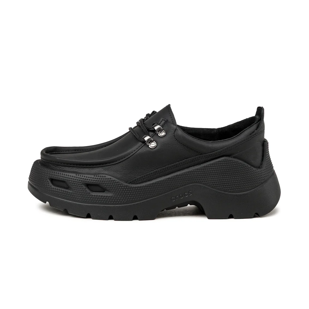Crocs GALLERY LEATHER SHOE “Black”が2026年 10/23 発売 (クロックス ギャラリー レザー シュー) [215005-060]