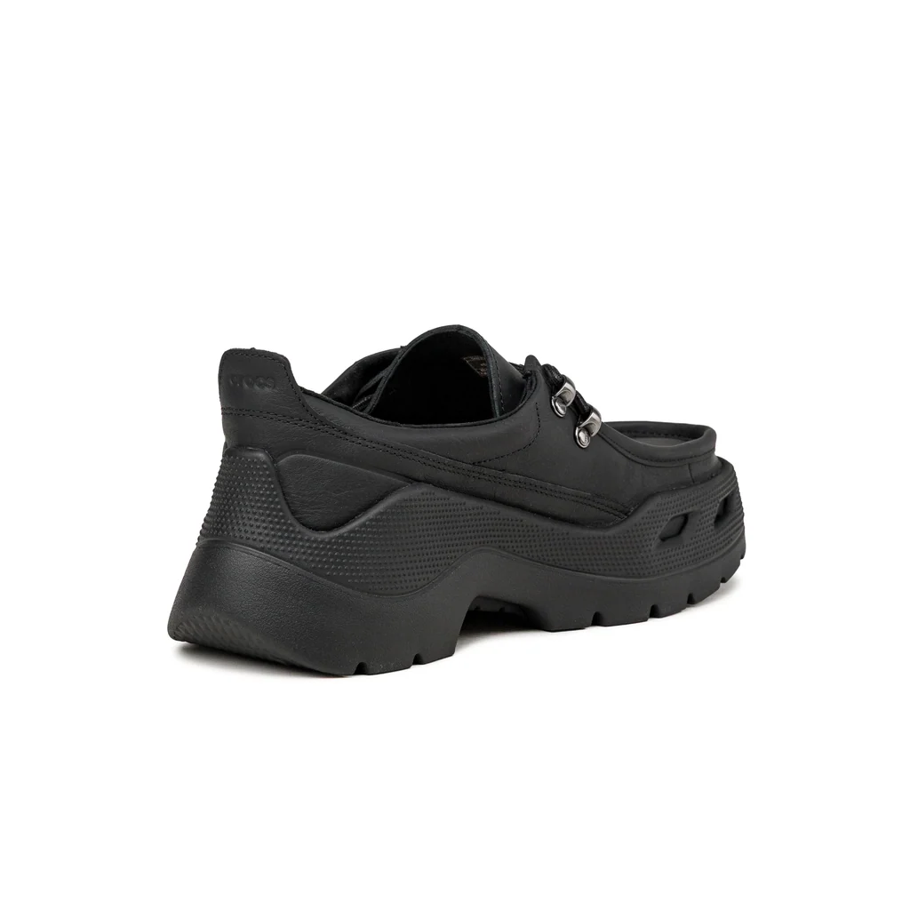 Crocs GALLERY LEATHER SHOE “Black”が2026年 10/23 発売 (クロックス ギャラリー レザー シュー) [215005-060]