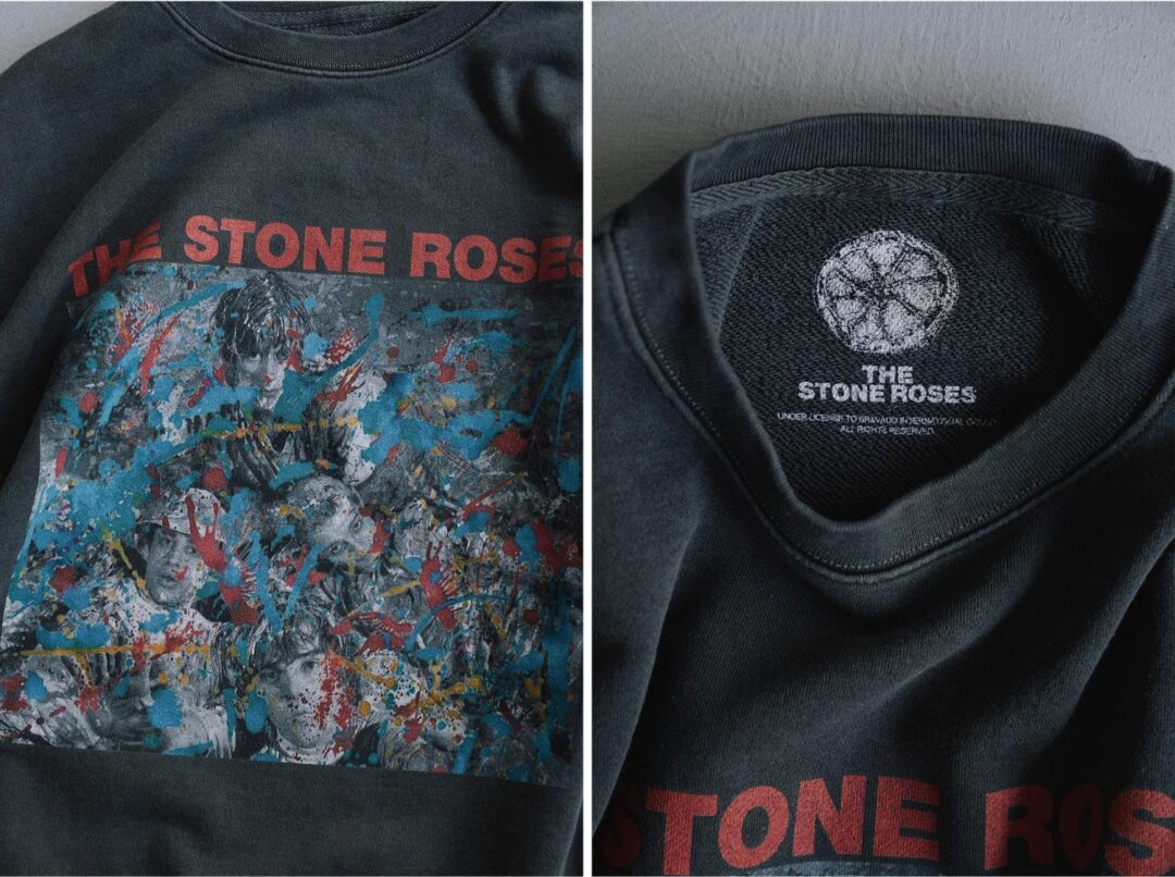 ロックバンド「The Stone Roses」と「bonjour records」のオフィシャルスウェットが2026年 10/23 発売 (ザ・ストーン・ローゼス ボンジュール レコード)