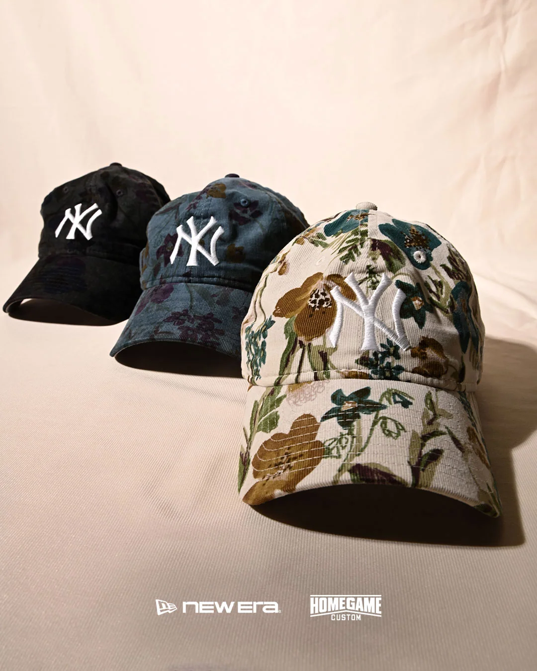 花々の彩りや植物の繊細な表情を落とし込んだ HOMEGAME CUSTOM NEW ERA 59FIFTY “THE BOTANICAL PARK” (ホームゲーム カスタム ニューエラ)