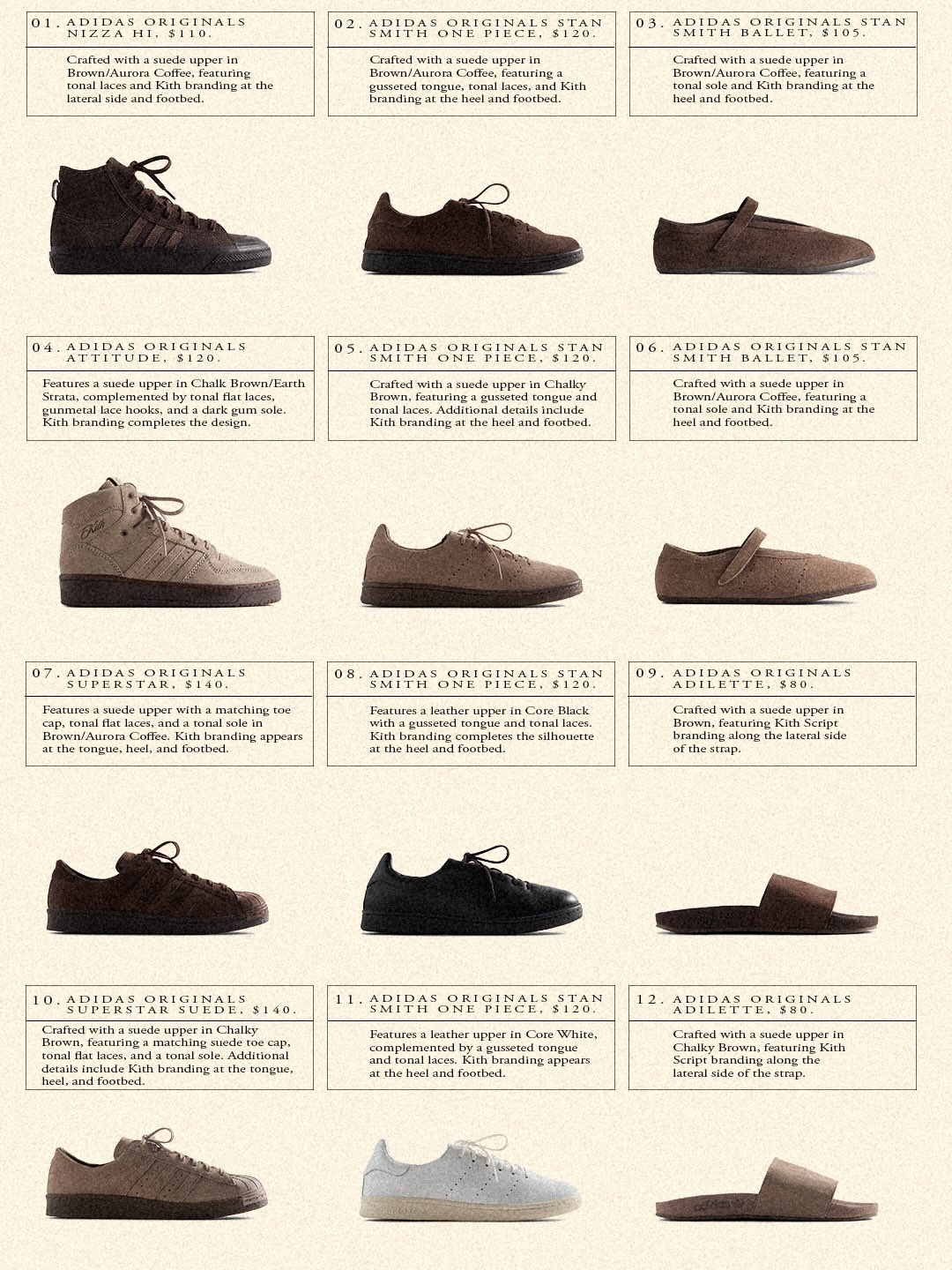 【2026年 10/30 発売】KITH for adidas Originals 2026 WINTER “NIZZA & ATTITUDE & ADILETTE & STAN SMITH ONE PIECE & SUPERSTAR” (キス アディダス オリジナルス “ニッツァ スタンスミス スーパースター”)