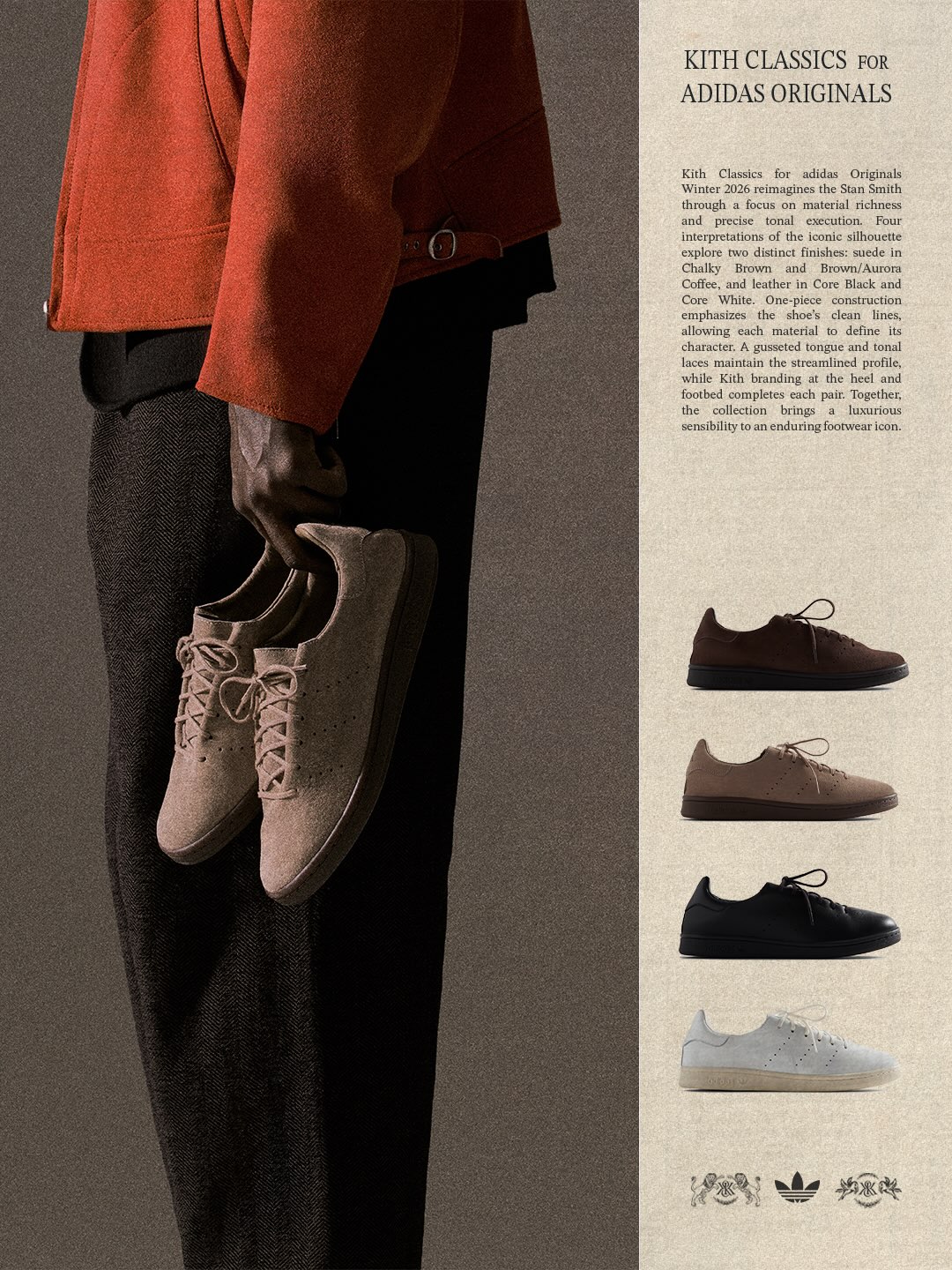 【2026年 10/30 発売】KITH for adidas Originals 2026 WINTER “NIZZA & ATTITUDE & ADILETTE & STAN SMITH ONE PIECE & SUPERSTAR” (キス アディダス オリジナルス “ニッツァ スタンスミス スーパースター”)