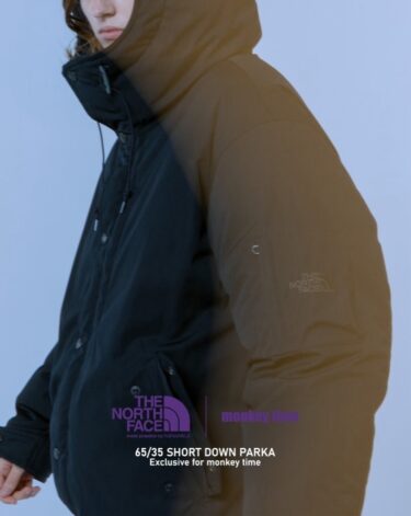 monkey time for THE NORTH FACE PURPLE LABEL "65/35 Short Down Jacket" 2026 FWが10月下旬 発売 (ザ・ノース・フェイス パープルレーベル モンキータイム ショート ダウン ジャケット)