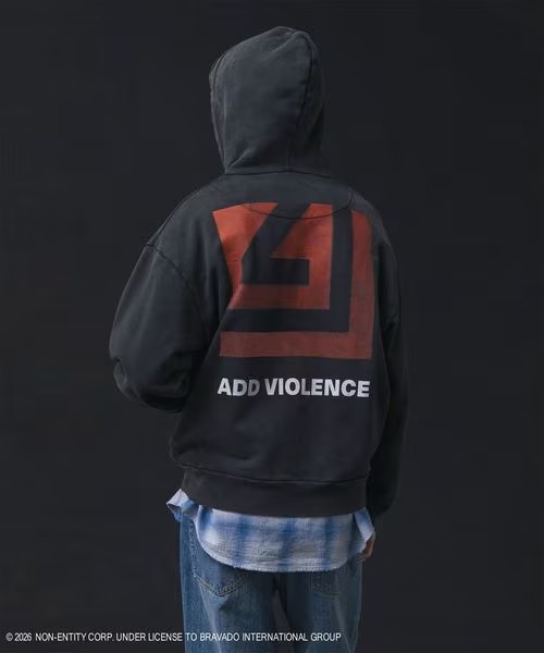 NINE INCH NAILS × monkey time 2026 FW 別注 “プリント ジップ フーディー”が11月上旬 発売 (ナイン・インチ・ネイルズ モンキータイム)