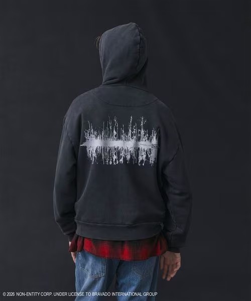 NINE INCH NAILS × monkey time 2026 FW 別注 “プリント ジップ フーディー”が11月上旬 発売 (ナイン・インチ・ネイルズ モンキータイム)